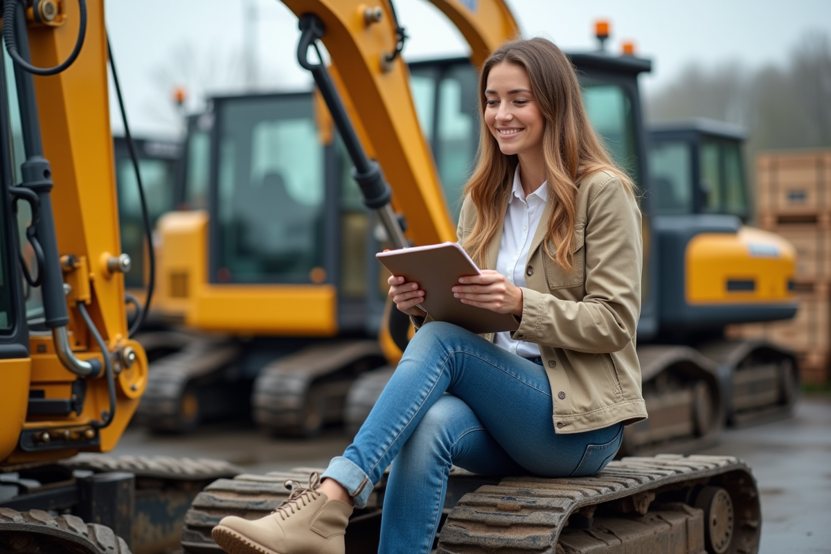 Jeune femme prenant des notes près d