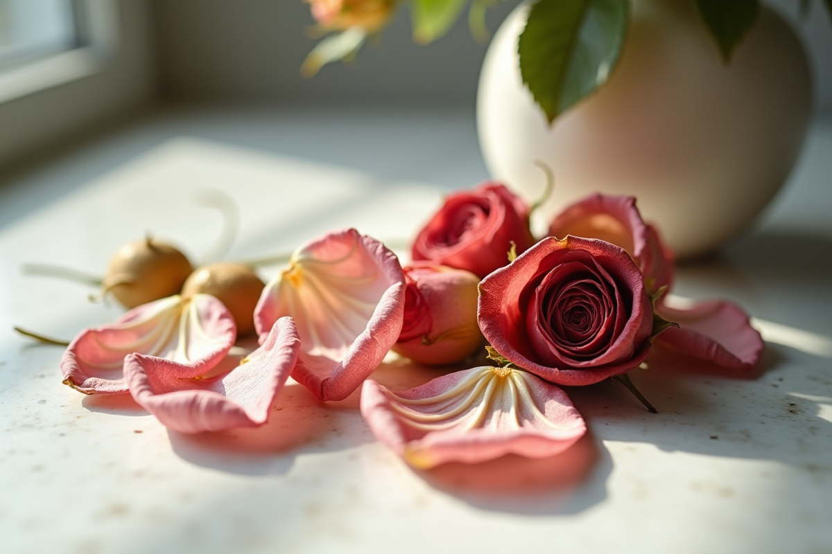 roses fanées